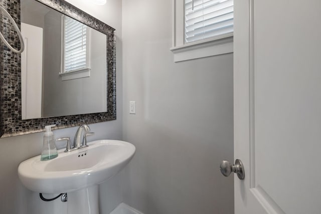 bathroom with a sink