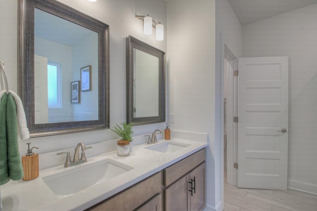 bathroom with vanity