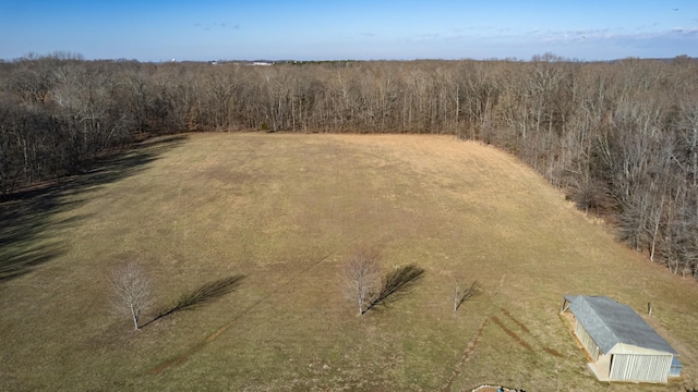 bird's eye view with a rural view