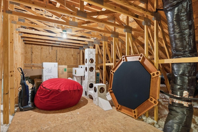 view of attic