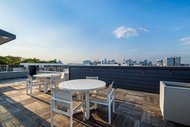 view of wooden terrace