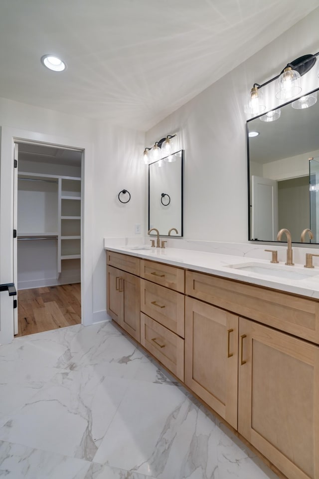 bathroom featuring vanity