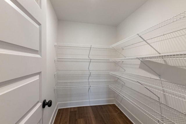 view of storage area