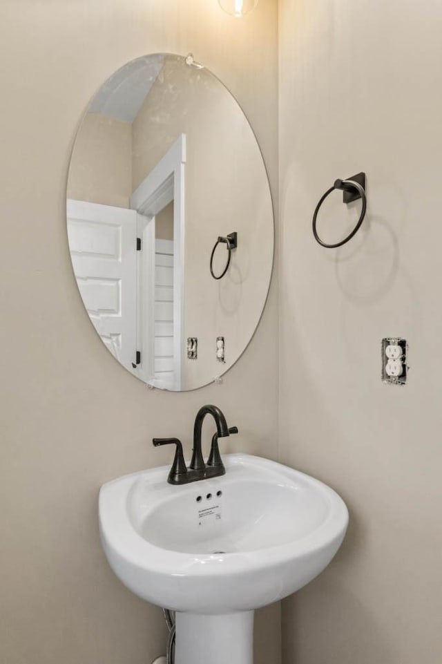 bathroom with a sink