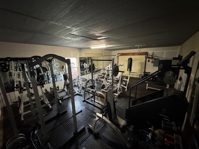 view of workout area