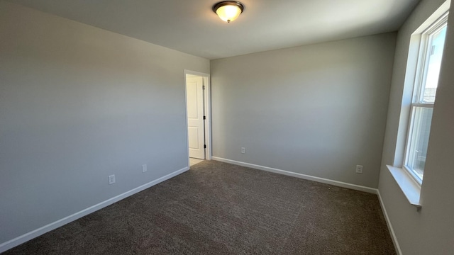 carpeted empty room featuring plenty of natural light