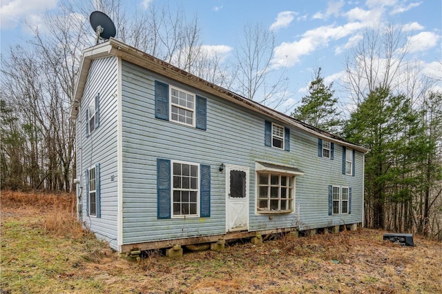 view of back of property