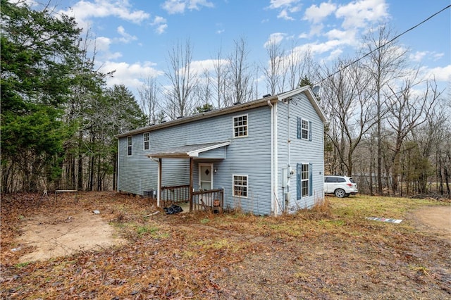 view of back of property