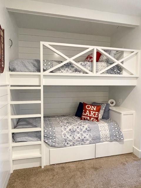 unfurnished bedroom featuring carpet flooring