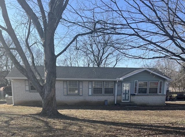 view of single story home