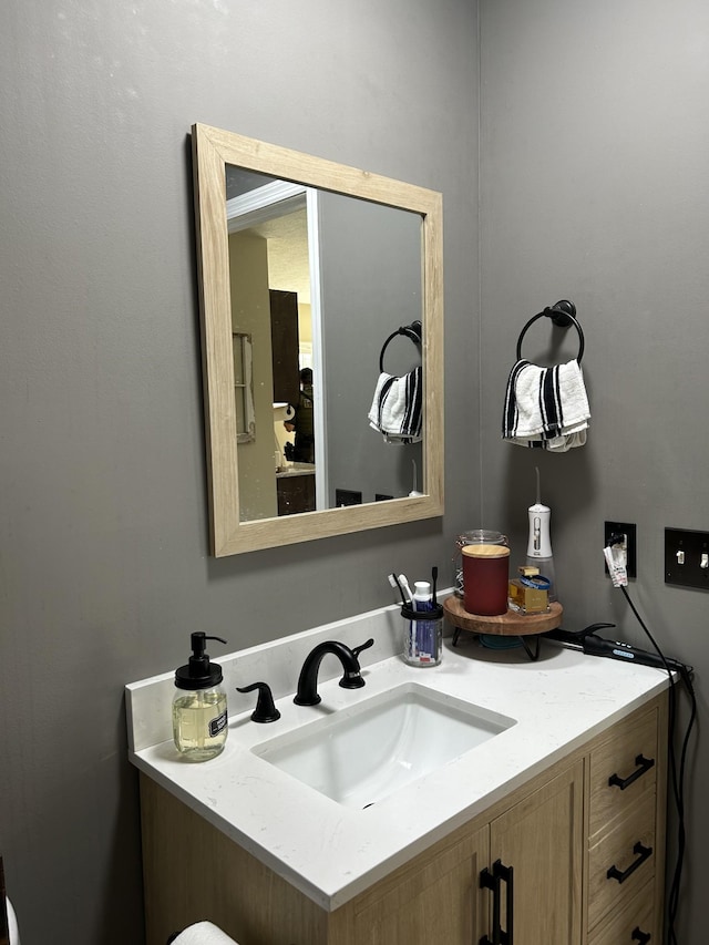 bathroom with vanity