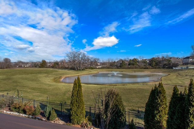 view of water feature