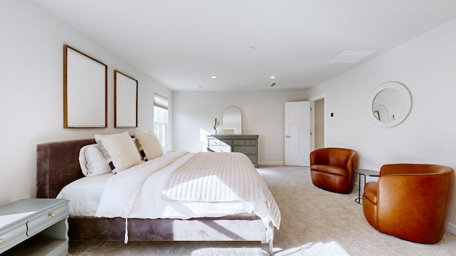 carpeted bedroom with baseboards