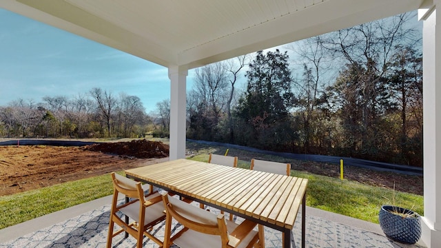 view of patio / terrace featuring outdoor dining area