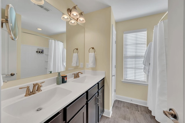 bathroom featuring vanity