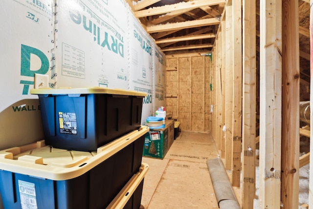 view of storage room