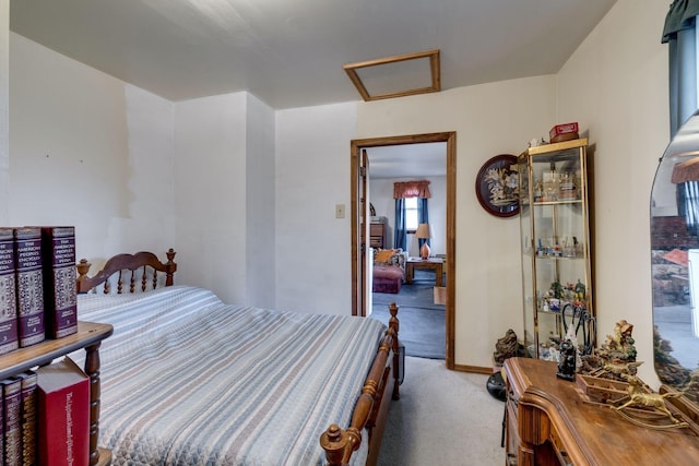 bedroom featuring carpet floors