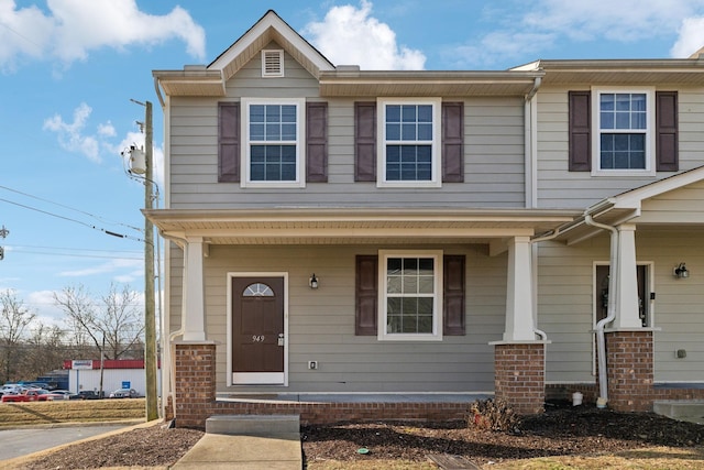 view of front of house with covered porch