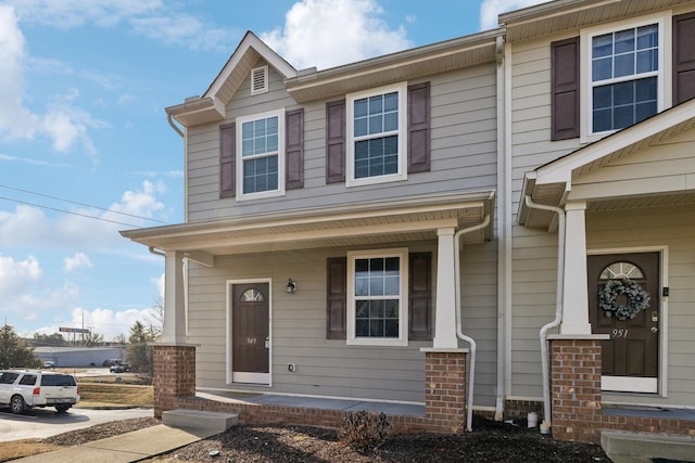 view of front of house with a porch