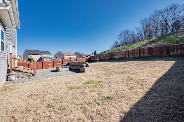 view of yard featuring a patio