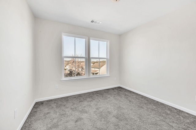 view of carpeted empty room