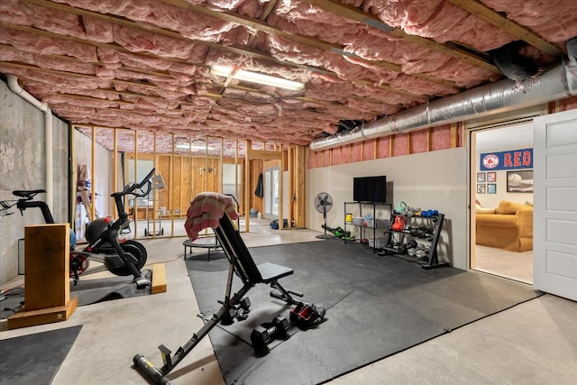 view of workout room