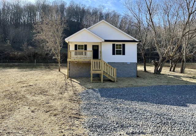 view of front of property