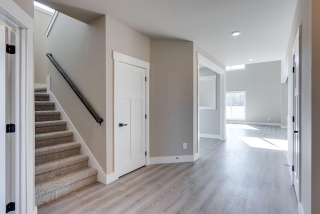 interior space featuring wood-type flooring