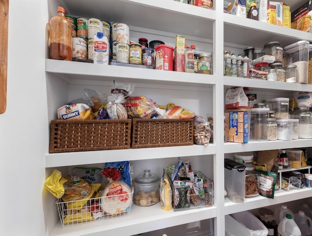 view of pantry