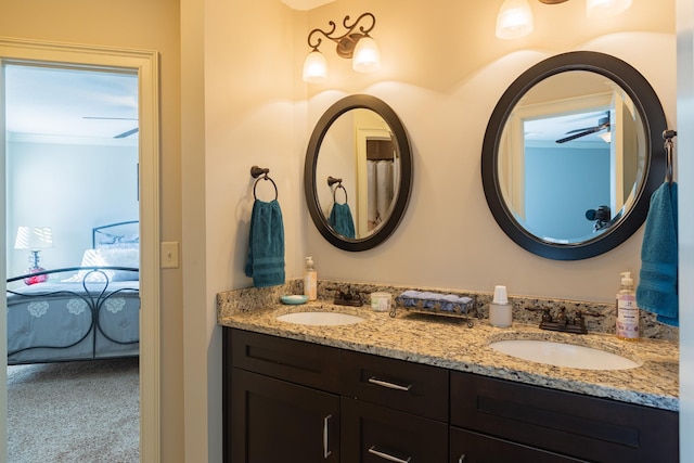 bathroom with vanity