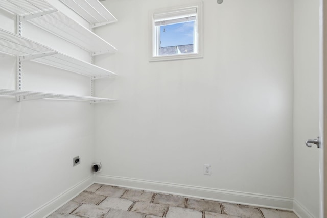 laundry area featuring hookup for an electric dryer