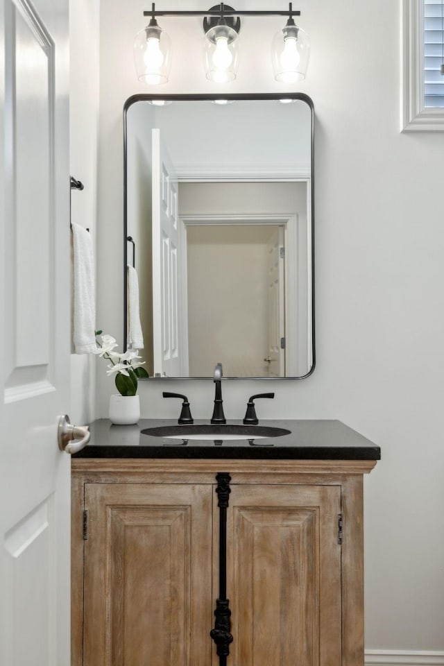 bathroom with vanity