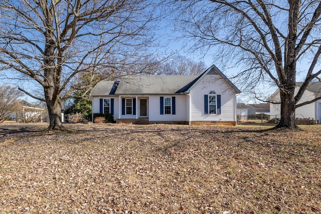 view of ranch-style home