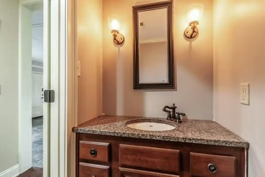 bathroom with vanity