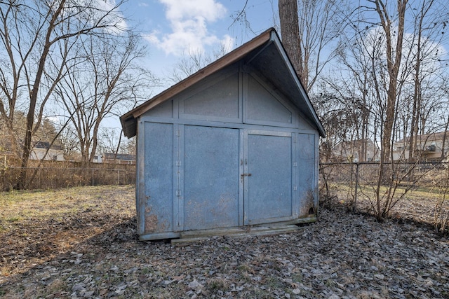 view of outdoor structure