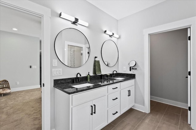 bathroom featuring vanity