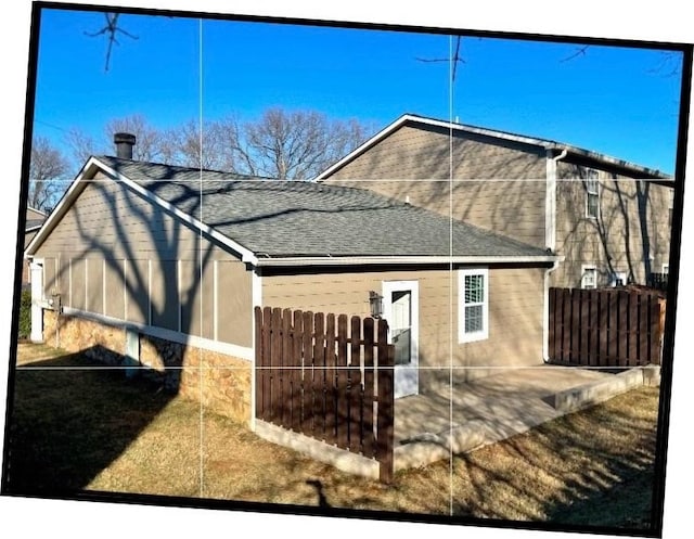 rear view of house featuring a patio area