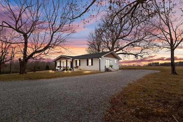 view of ranch-style house