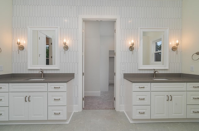 bathroom featuring vanity