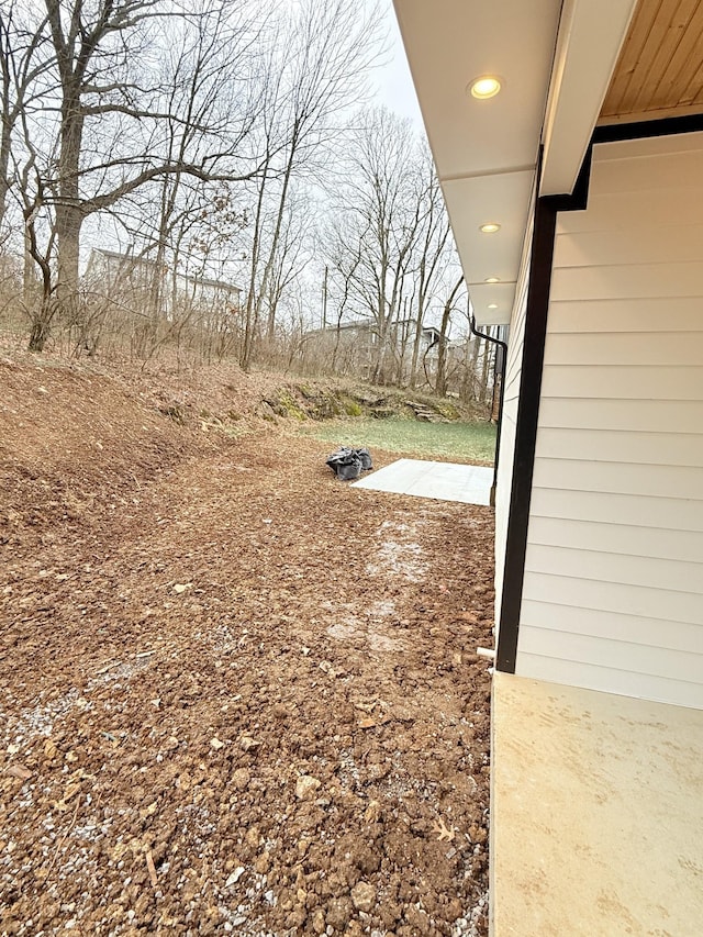 view of yard featuring a patio