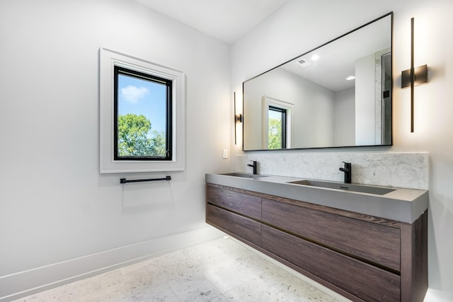 bathroom featuring vanity