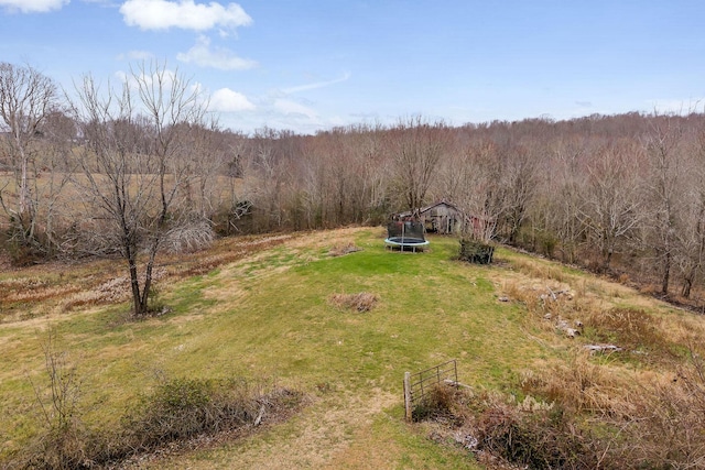 bird's eye view featuring a rural view