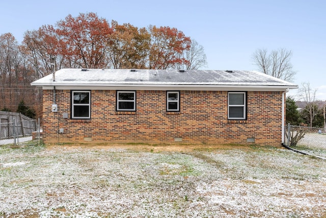 view of rear view of property