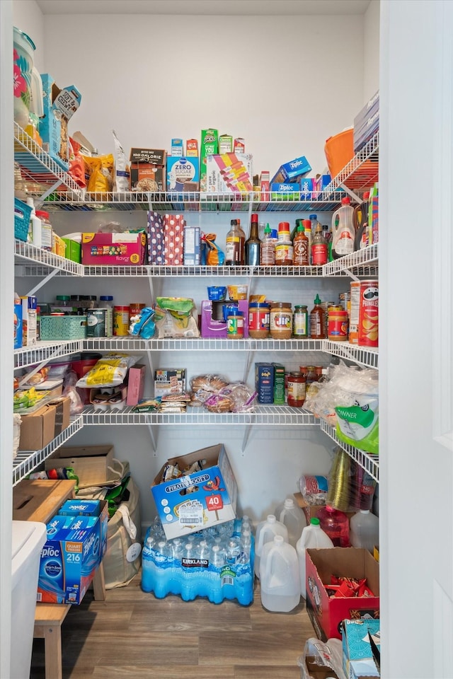 view of pantry