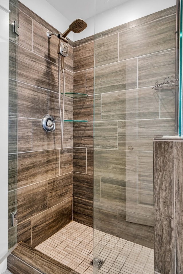 bathroom with walk in shower