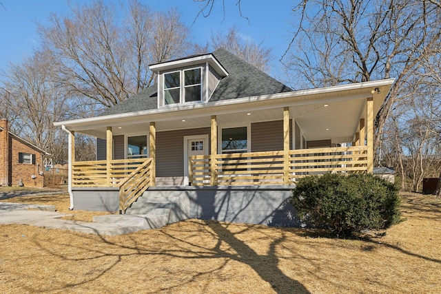 view of front of house with covered porch