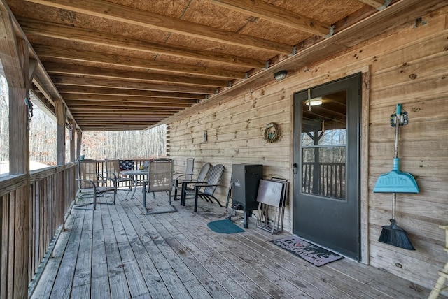 view of wooden terrace