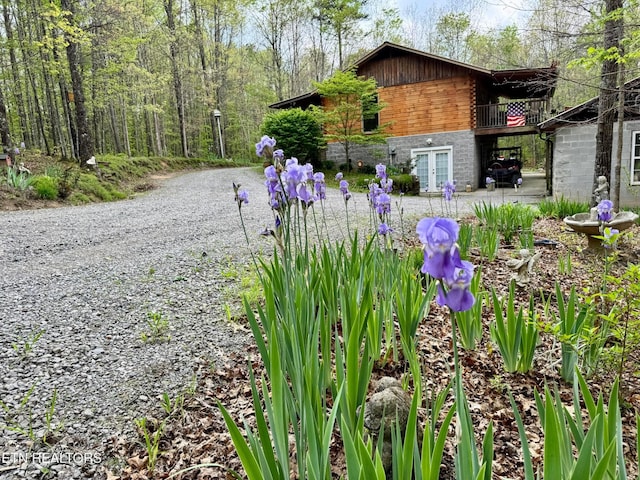 907 Parkstown Ext, Wilder, TN 38589 - exterior space with french doors and driveway