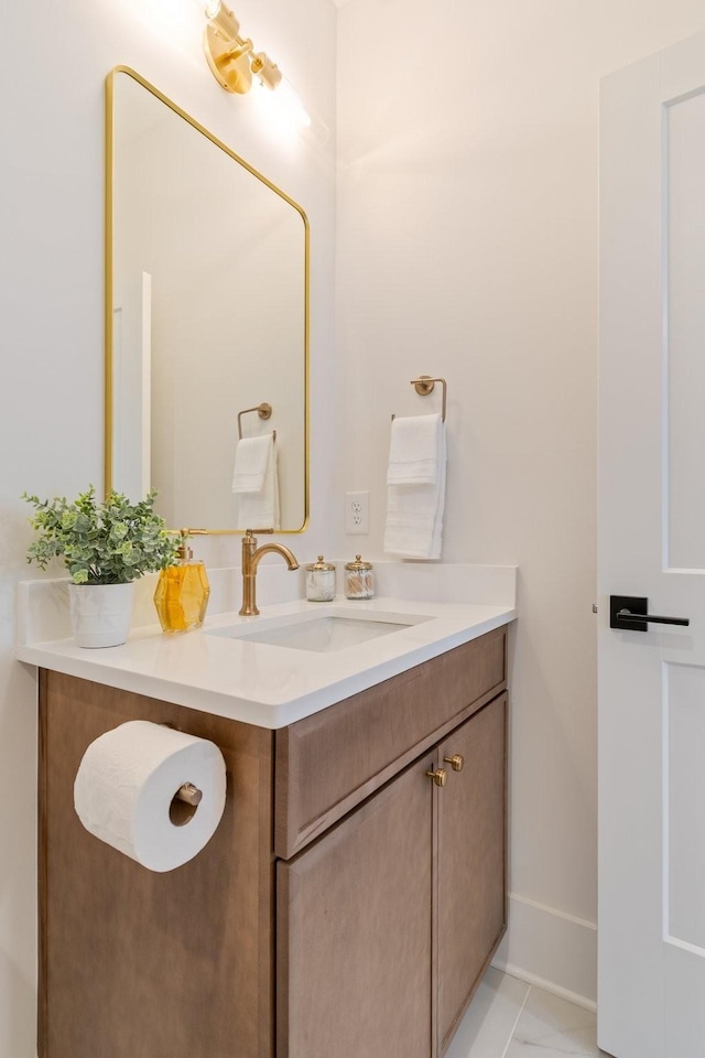 bathroom featuring vanity