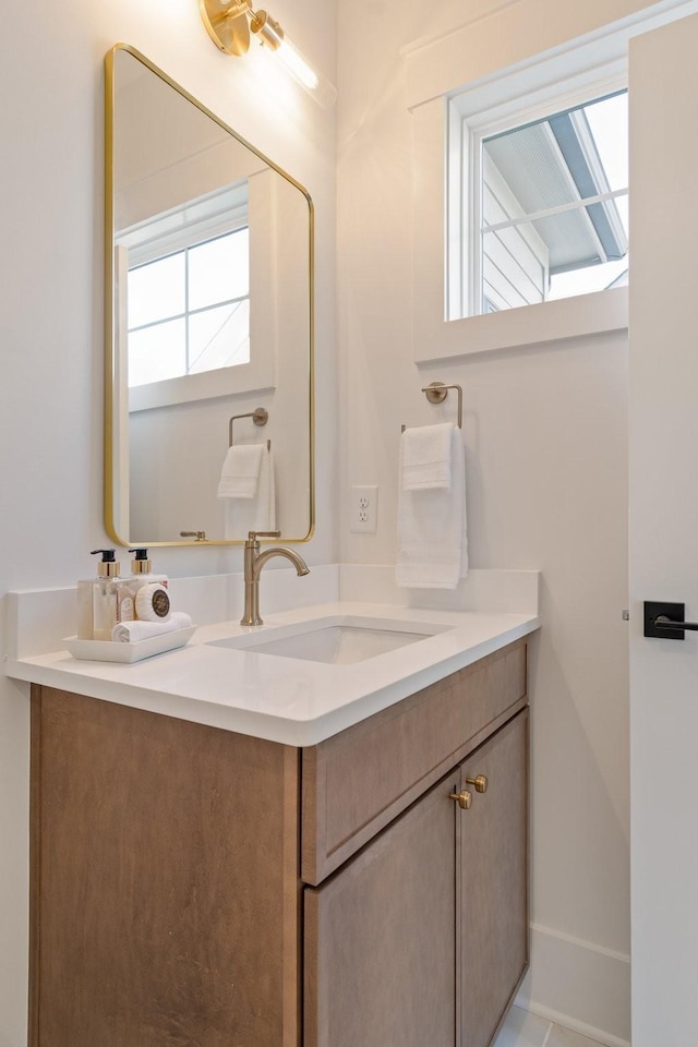 bathroom with vanity